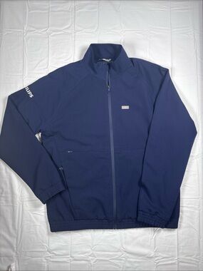 Figs Technical Collection Men's Navy Full-Zip Scrub Jacket